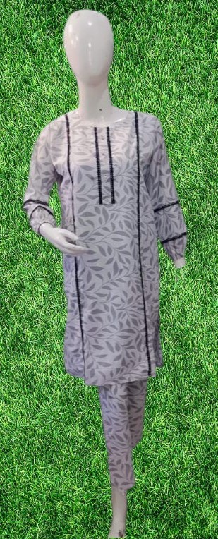 Digital Printed 2-Pieces Stitched Suit / Ready to wear ₨ 2,100