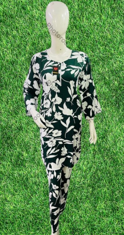 Printed 2-Pc Stitched Suit/Ready To Wear. Rs.1,550 Only