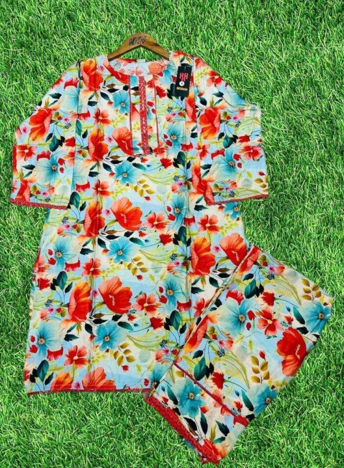 Digital 2-Pieces Stitched Suit/ Ready To wear ₨ 2,200