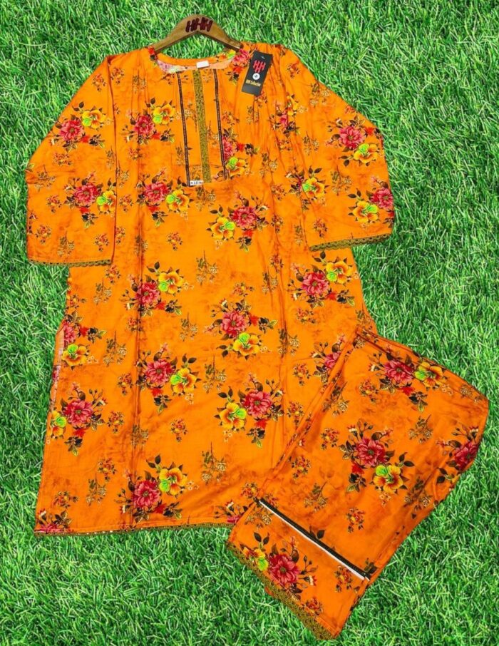 Digital 2-Pieces Stitched Suit/ Ready To wear ₨ 2,200 only