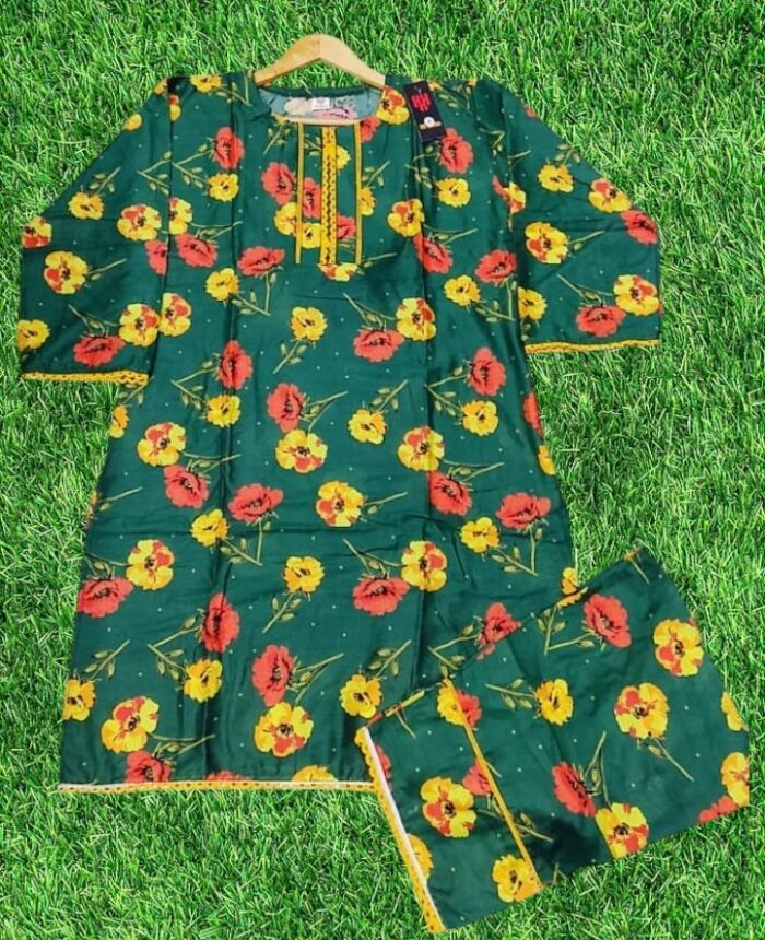 Digital 2-Pieces Stitched Suit/ Ready To wear ₨ 2,200 Only