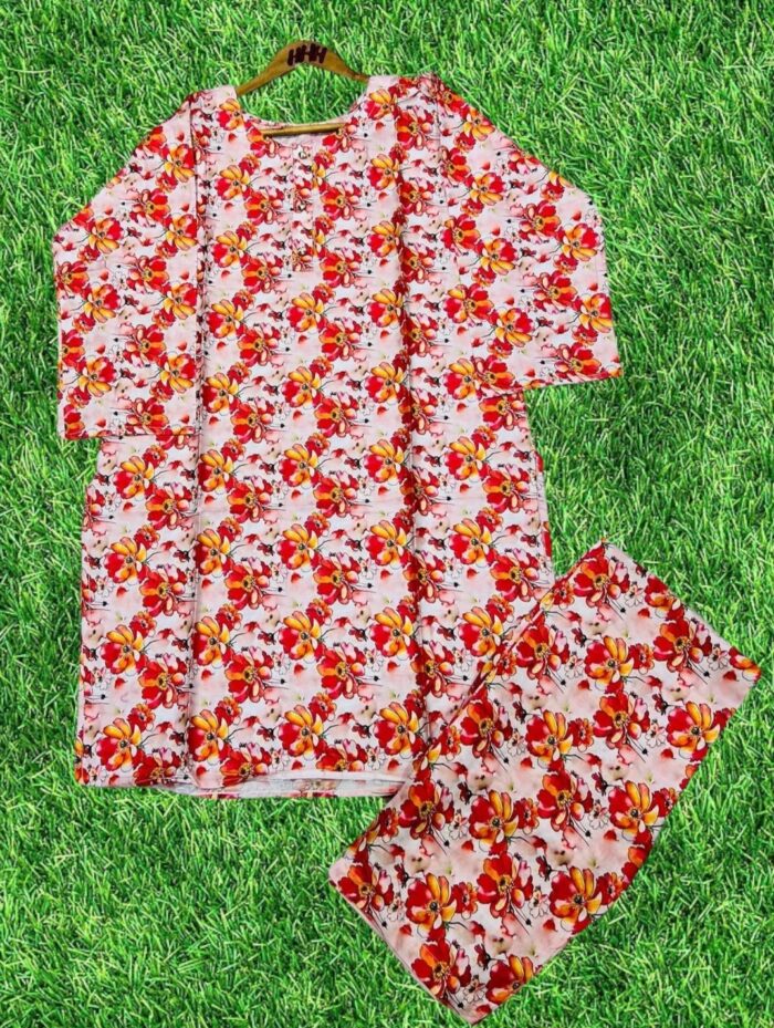 Digital 2-Pieces Stitched Suit/ Ready To wear ₨ 2,200 only
