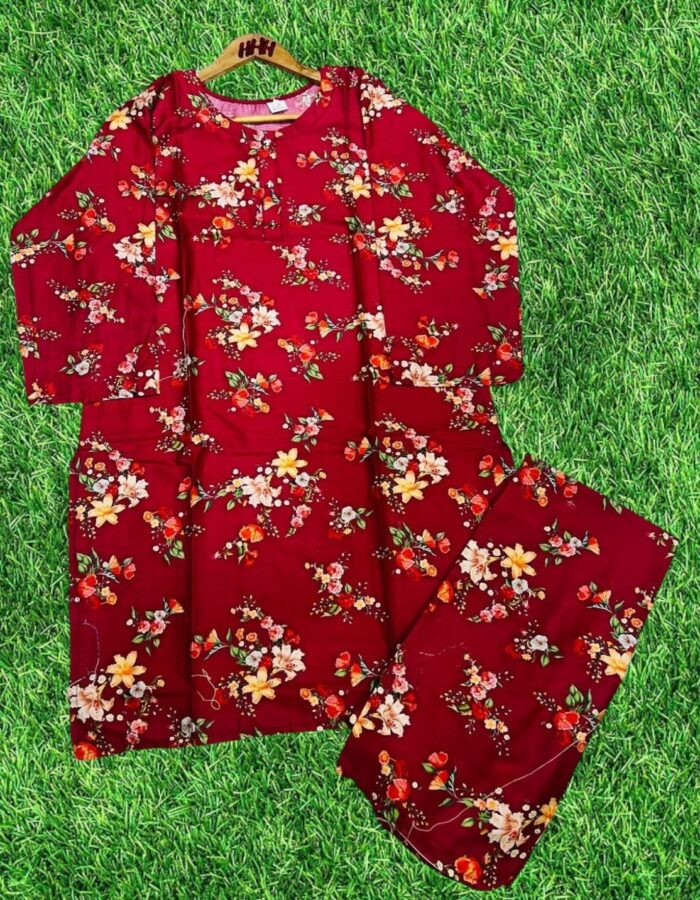 Digital 2-Pieces Stitched Suit/ Ready To wear ₨ 2,200 only