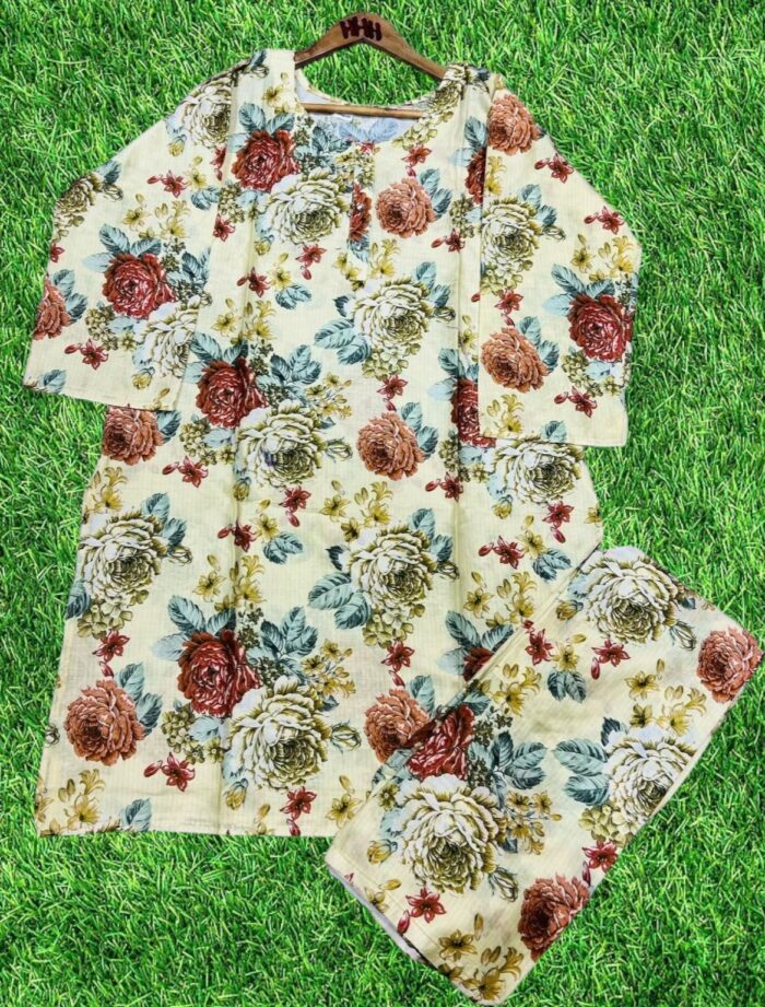 Digital 2-Pieces Stitched Suit/ Ready To wear ₨ 2,200 only