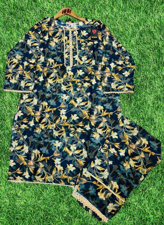 Digital 2-Pieces Stitched Suit/ Ready To Wear ₨ 2,200 only