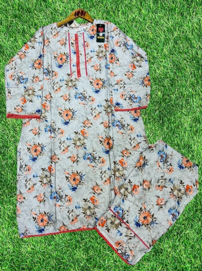 Digital 2-Pieces Stitched Suit/ Ready To wear ₨ 2,200 only