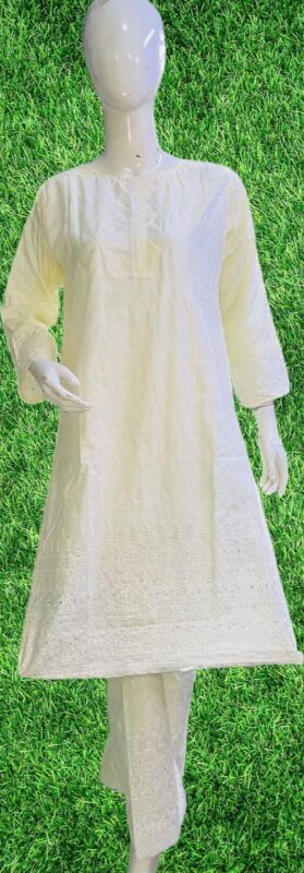 Chickenkari Frock 2-Piece Stitched Suit/Ready To Wear ₨ 2,100 Only