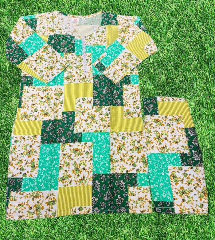 Printed Kids 2-Piece  Stitched Suit/Ready To Wear. Rs.1,650 Only