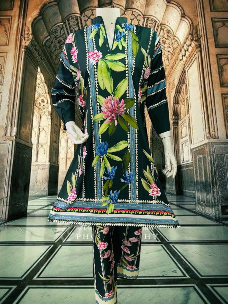 New Arrival Digital Printed 2-Piece Stitched Suit/Ready To Wear ₨ 2,100 Only