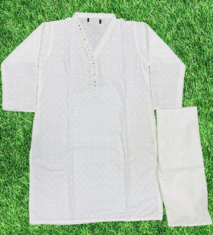 Chicken Embroidery 2-Piece Stitched Suit/ Ready To Wear Rs.1,750 Only