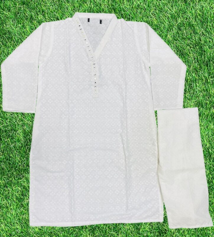 Chicken Embroidery 2-Piece Stitched Suit/ Ready To Wear Rs.1,750 Only