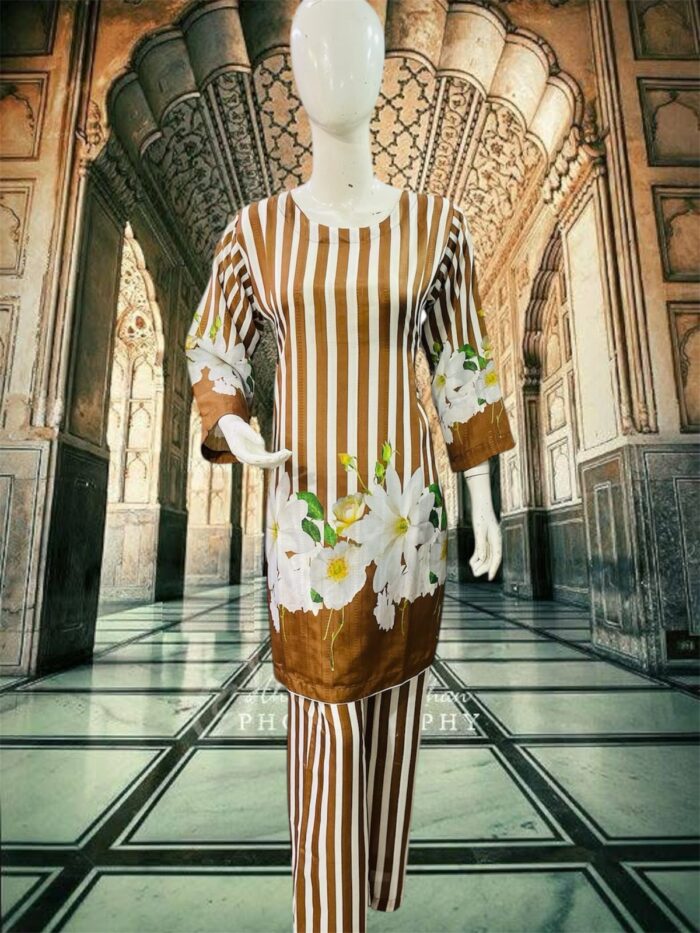 New Arrival Digital Printed 2-Piece Stitched Suit/Ready To Wear ₨ 2,400 Only