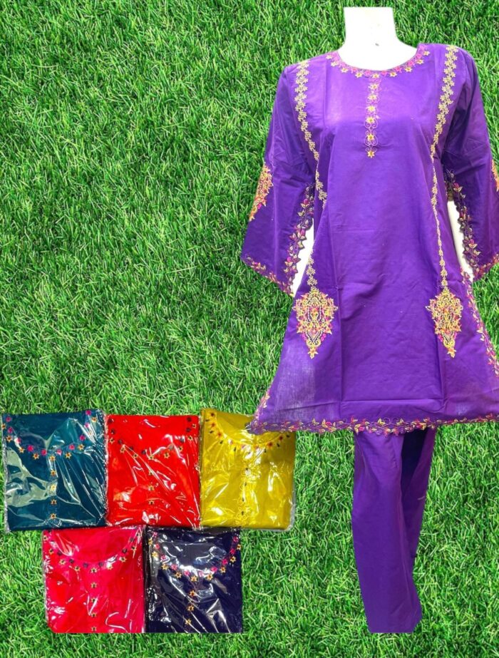 Embroidery 2-Piece Stitched Suit/ Ready To Wear ₨ 2,450 Only