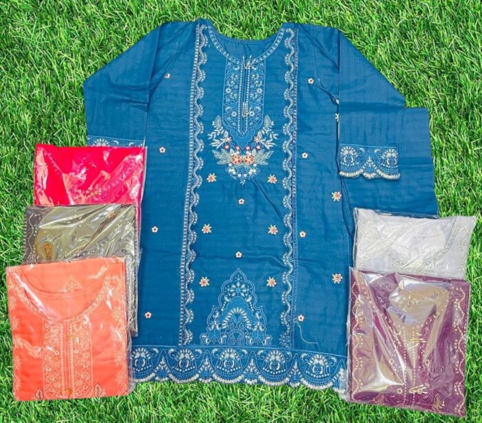 Embroidery 2 -Piece Stitched Suit/ Ready To Wear Rs.2,100 Only