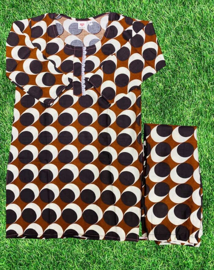 Printed Kids 2-Piece  Stitched Suit/Ready To Wear. Rs.1,650 Only
