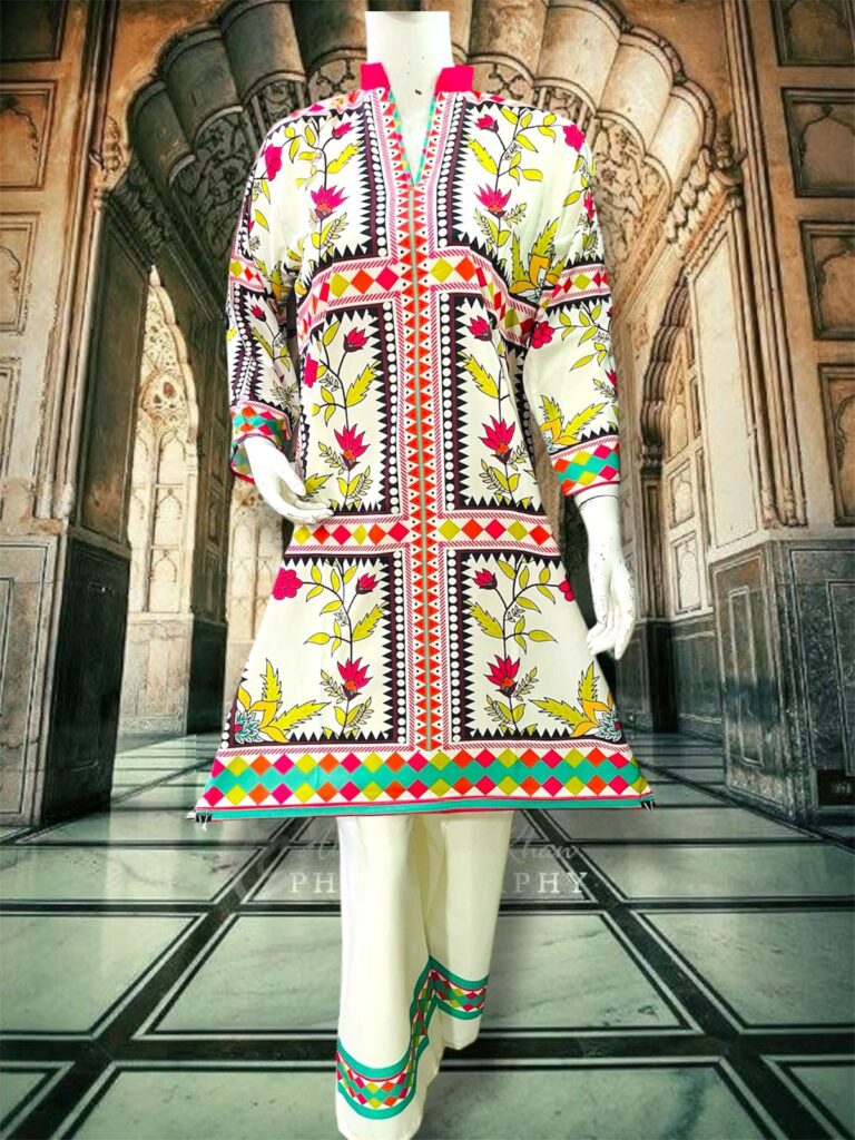 New Arrival Digital Printed 2-Piece Stitched Suit/Ready To Wear ₨ 2,100 Only