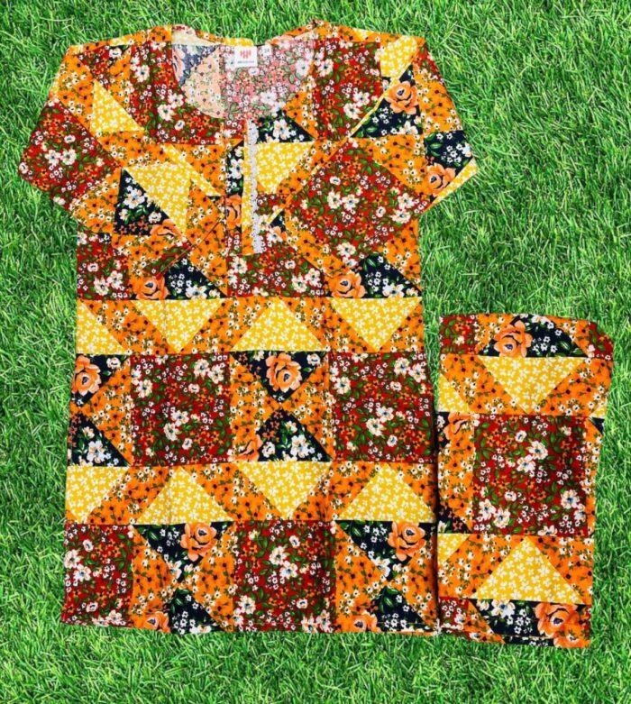 Printed Kids 2-Piece  Stitched Suit/Ready To Wear. Rs.1,650 Only