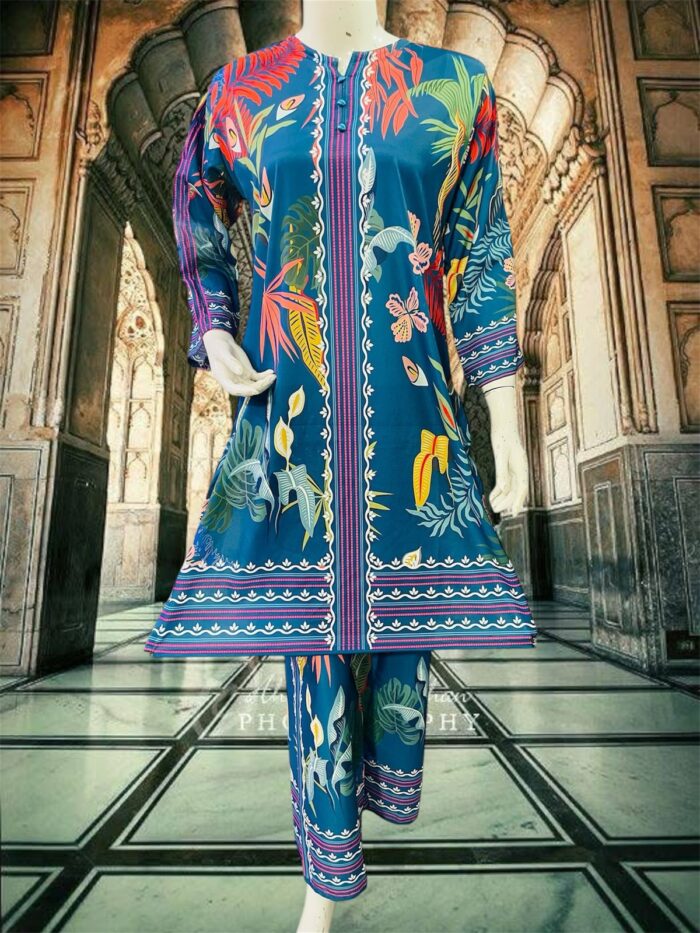New Arrival Digital Printed 2-Piece Stitched Suit/Ready To Wear ₨ 2,100 Only