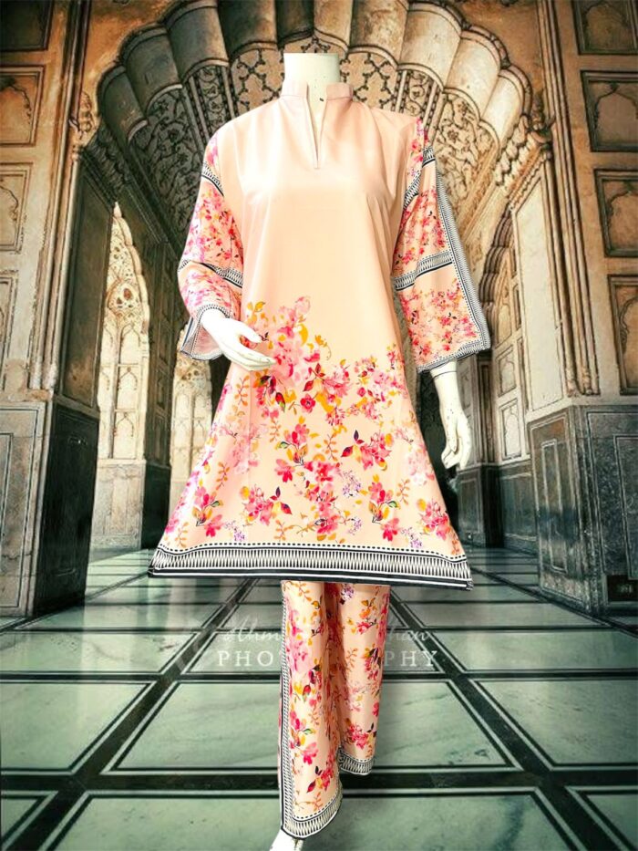 New Arrival Digital Printed 2-Piece Stitched Suit/Ready To Wear ₨ 2,100 Only