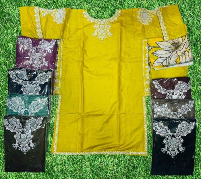 Embroidery Cutwork 3-Piece Stichted Suit/ Ready To Wear. Rs.2,600 only