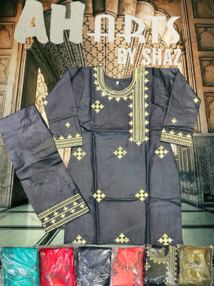 Side Dori Style Kids 2-Piece Stitched Suit/Ready To Wear. Rs.2,100 Only